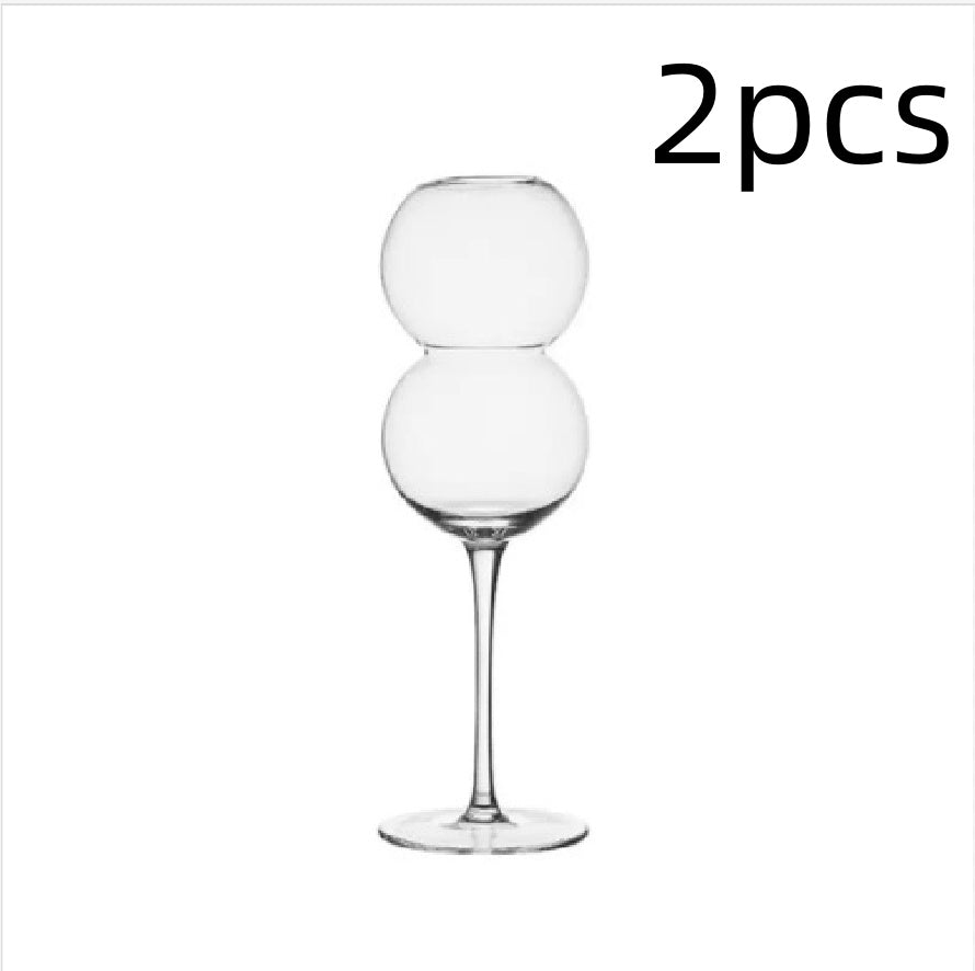Bubble Glass Ball Wine Glass Goblet