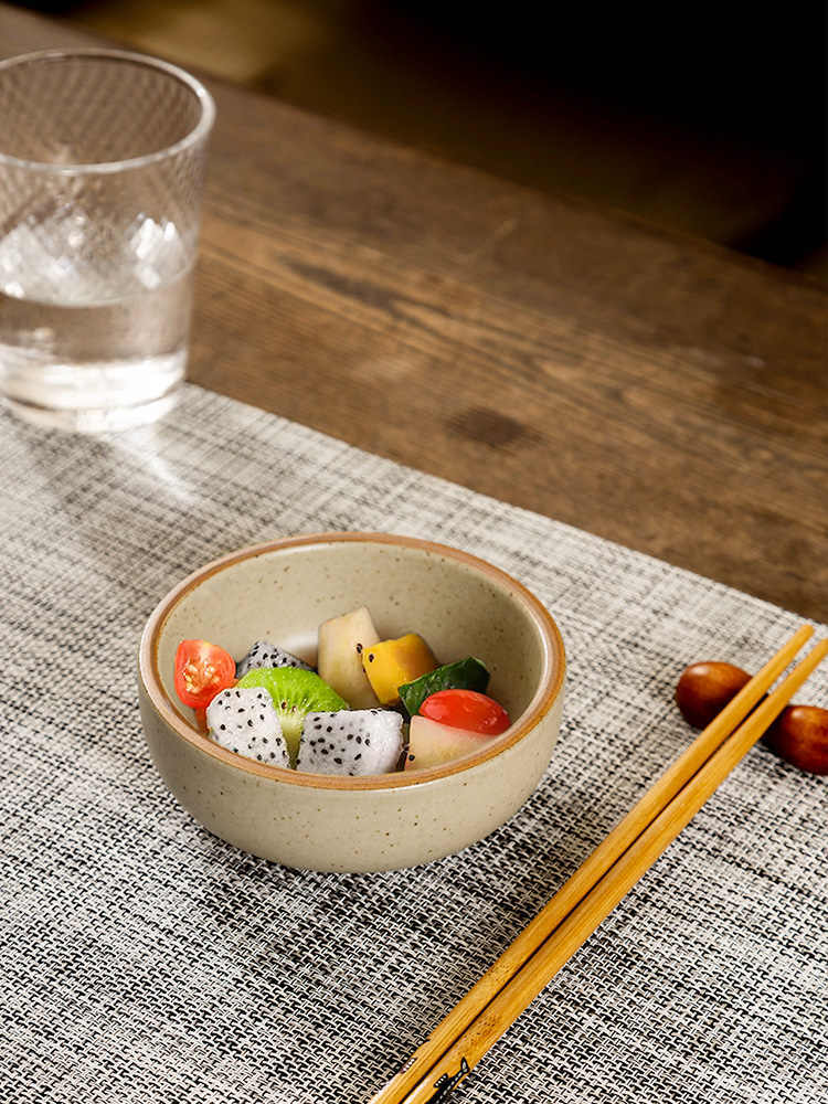 Handmade Rice Bowl Household Ceramic Creative Kiln Baked Tableware